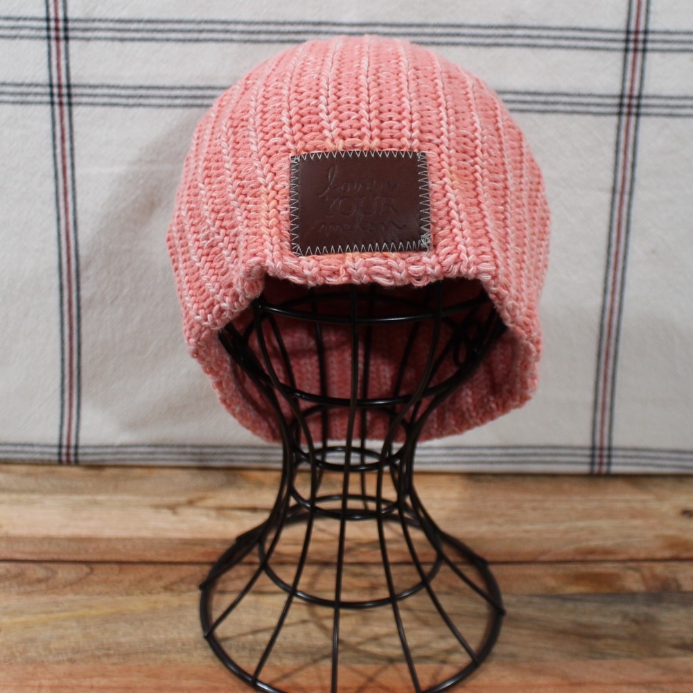 Love Your Melon Coral Pink Beanie - Picture 1 of 4